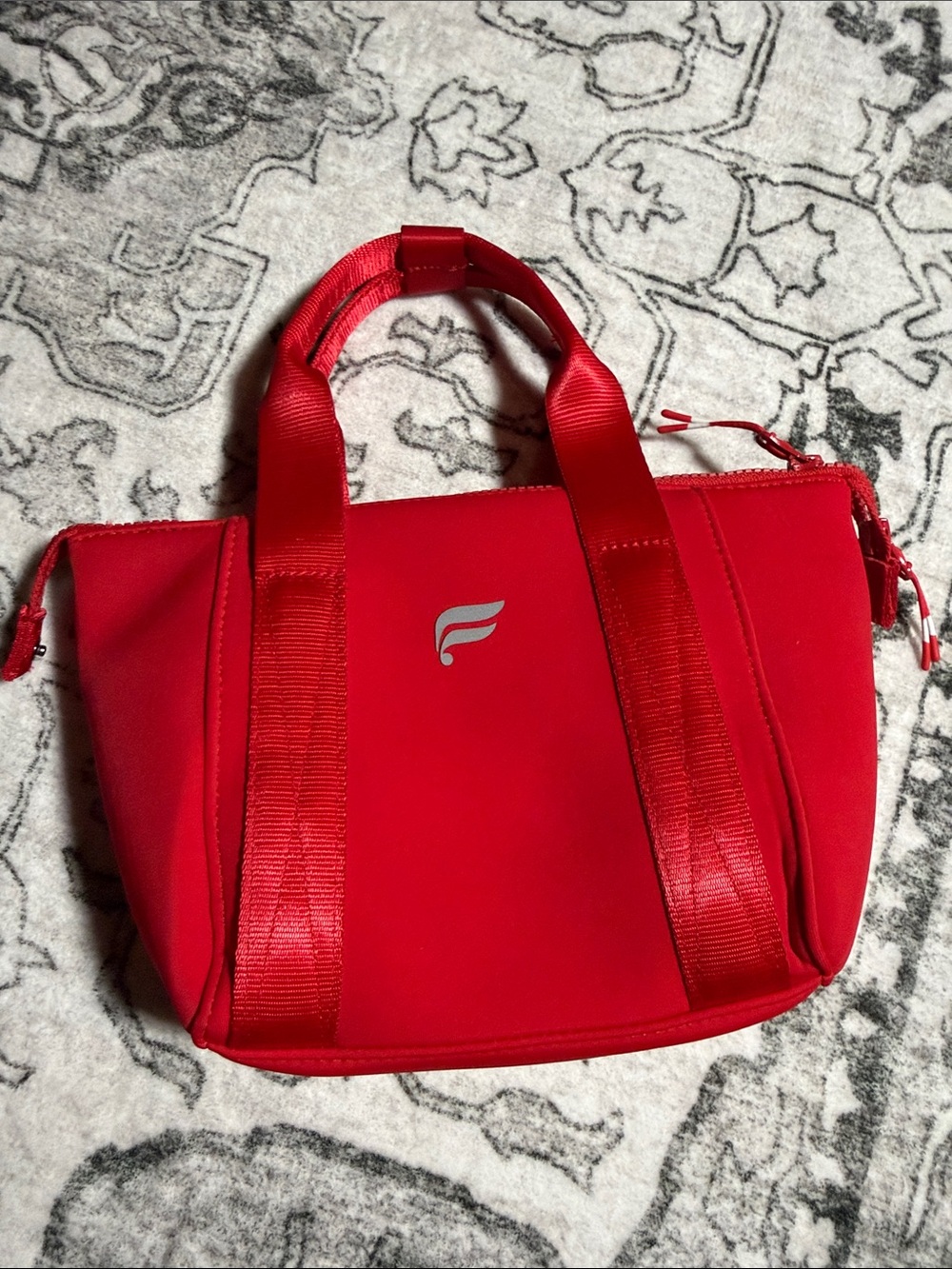 Fabletics Red Women's Tote with Dual Top Handles member exclusive